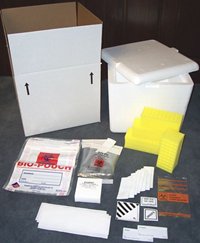 Item # CPI-C03, Blood Kits TY-03 Container - Custom Pack